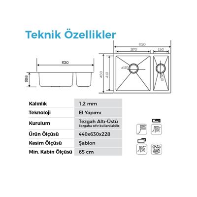 Crauf Stella 4563 PVD Füme Evye