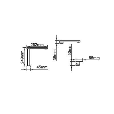 Crauf Vertice 4050 Asansörlü Evye Bataryası Bakır