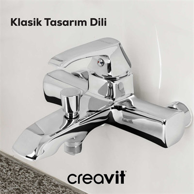 Creavit Avangart Banyo Armatürü Krom