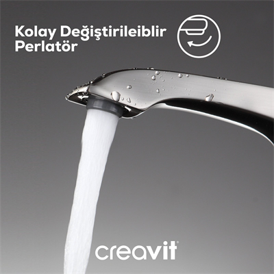 Creavit Avangart Banyo Armatürü Krom