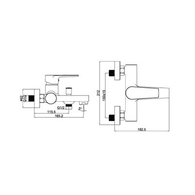 Creavit Sharp Banyo Bataryası Krom