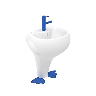 Creavit Ducky Mavi Ayaklı Lavabo 40x52 cm