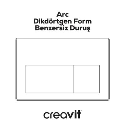 Creavit ARC Mat Krom Kaplama Kumanda Paneli