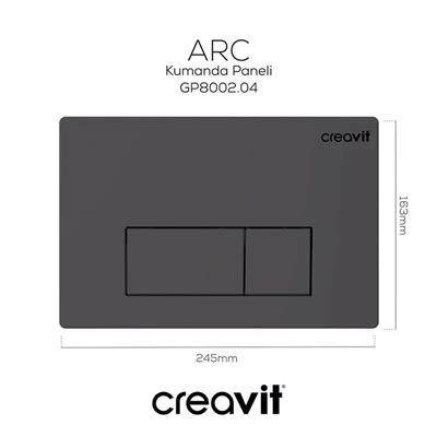 Creavit ARC Mat Antrasit Boyalı Kumanda Paneli