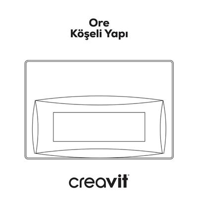 Creavit ORE Parlak Krom Kaplama Kumanda Paneli