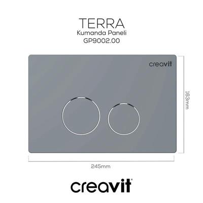 Creavit TERRA Mat Gri Boyalı Kumanda Paneli