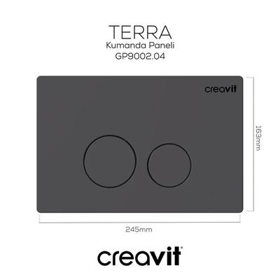 Creavit TERRA Mat Antrasit Boyalı Kumanda Paneli