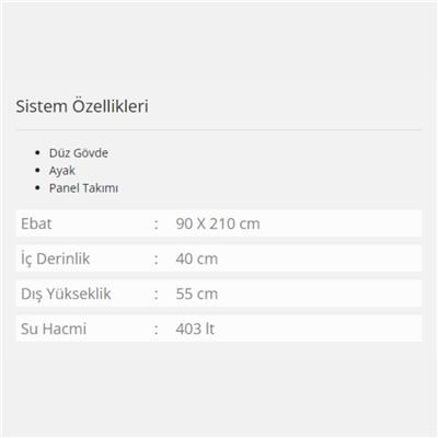 Formina Efsane Özel Küvet