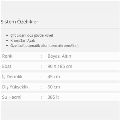 Formina Loft Özel Küvet