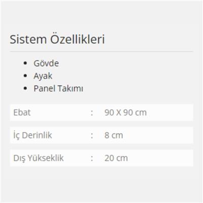 Formina Armada Panelli Duş Teknesi
