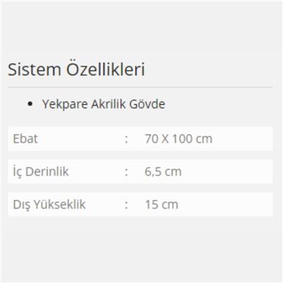 Formina Dikdörtgen Monoblok Duş Teknesi