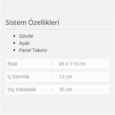 Formina Elips Panelli Duş Teknesi
