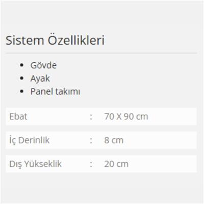 Formina Lima Panelli Duş Teknesi