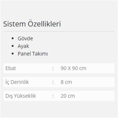 Formina Luna Panelli ve Oturmalı Duş Teknesi