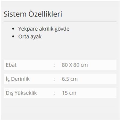 Formina Oval Monoblok Duş Teknesi