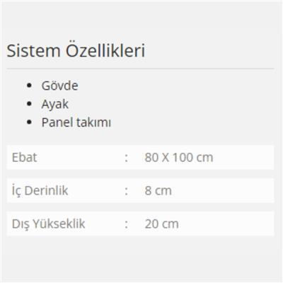 Formina Scala Panelli ve Oturmalı Duş Teknesi