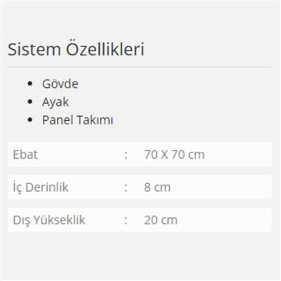 Formina Vesta Panelli Duş Teknesi