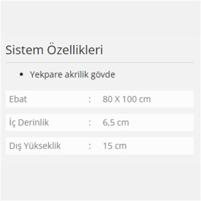Formina Yarı Oval Monoblok Duş Teknesi