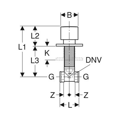 Geberit Ankastre Stop Valf Kare Volan