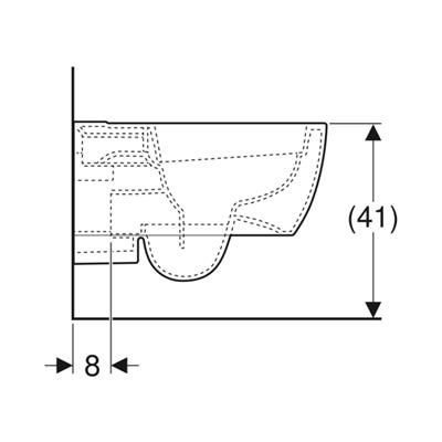 Geberit iCon Rimfree Asma Klozet, 53 cm