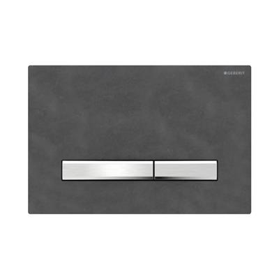 Geberit Kumanda Kapağı Sigma50 - Çift Basmalı - Arduvaz / Krom