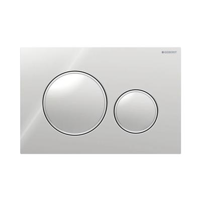 Geberit Kumanda Kapağı Sigma20 - Çift Basmalı - Parlak / Mat / Parlak