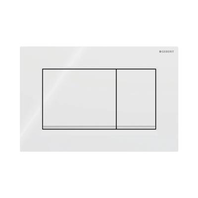 Geberit Kumanda Kapağı Sigma30 - Çift Basmalı - Beyaz / Parlak / Beyaz