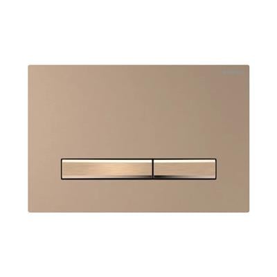 Geberit Kumanda Kapağı Sigma50 - Çift Basmalı - Bronz/Bronz