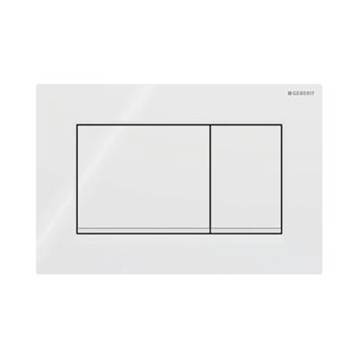 Geberit Kumanda Kapağı Sigma30 - Çift Basmalı - Beyaz / Mat Beyaz / Beyaz