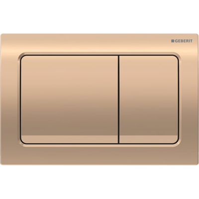 Geberit Kumanda Kapağı Alpha30 - Çift basmalı - Bronz