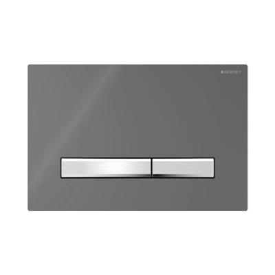 Geberit Kumanda Kapağı Sigma50 - Çift Basmalı - Antrasit / Krom