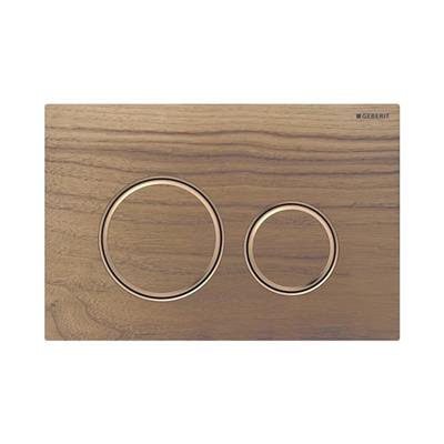 Geberit Kumanda Kapağı Sigma21 - Çift Basmalı -  Ahşap / Bronz