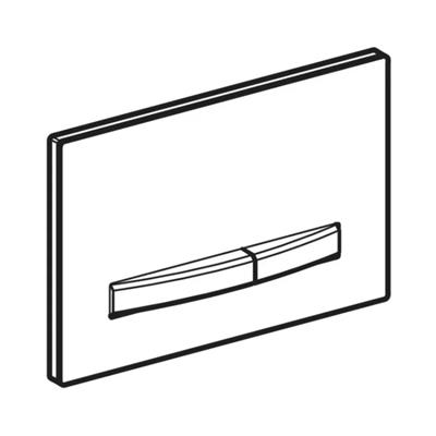 Geberit Kumanda Kapağı Sigma50 - Çift Basmalı - Krom