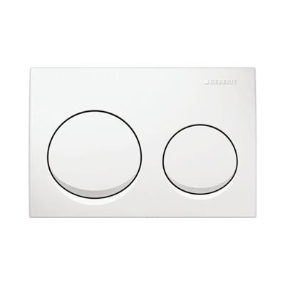 Geberit Kumanda Kapağı Alpha20 - Çift basmalı - Beyaz
