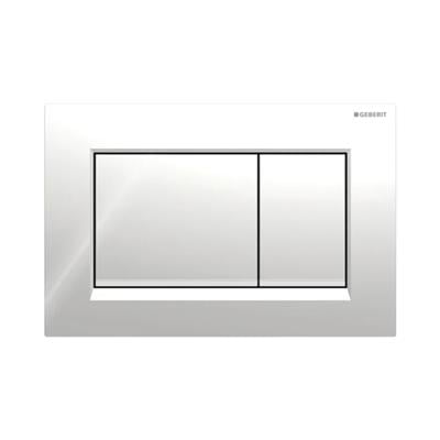 Geberit Kumanda Kapağı Sigma30 - Çift Basmalı - Parlak / Mat / Parlak