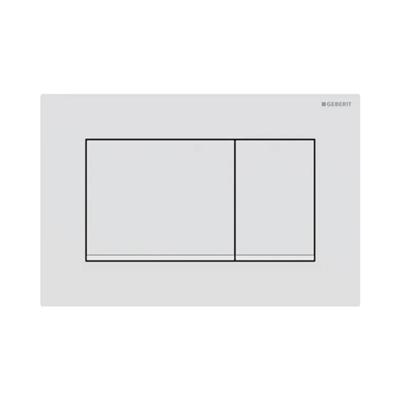 Geberit Kumanda Kapağı Sigma30 - Çift Basmalı - Mat Beyaz / Beyaz / Mat Beyaz