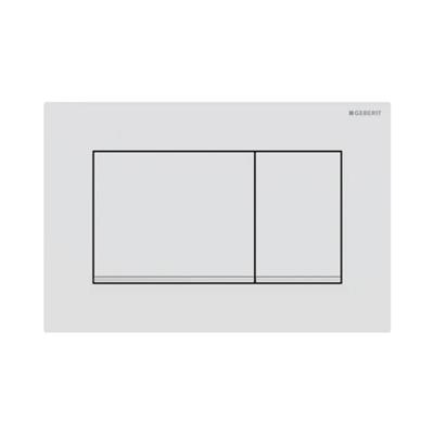 Geberit Kumanda Kapağı Sigma30 - Çift Basmalı - Mat Beyaz / Parlak / Mat Beyaz
