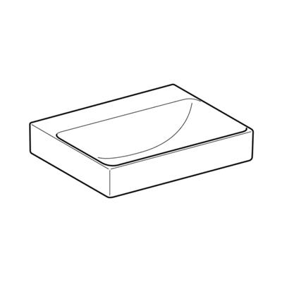 Geberit ONE Çanak Lavabo, Dikey Çıkışlı, 50x40 cm, Batarya Deliksiz, KeraTect®