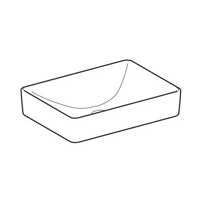 Geberit VariForm Çanak Lavabo, Dikdörtgen, 55x40 cm