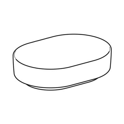 Geberit VariForm Çanak Lavabo, Eliptik, 55x40 cm