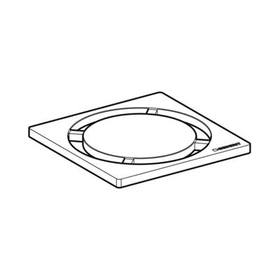 Geberit Yer süzgeci ızgarası, dairesel, 8 x 8 cm