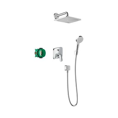 Hansgrohe Crometta E Duş sistemi 240 1jet tek kollu batarya ile Krom