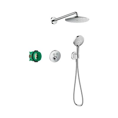 Hansgrohe Raindance S Duş sistemi 240 1jet PowderRain, ShowerSelect S ile Krom