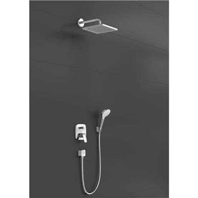 Hansgrohe Crometta E Duş sistemi 240 1jet tek kollu batarya ile Krom
