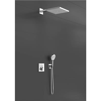 Hansgrohe Raindance E Duş sistemi 300 1jet ShowerSelect square ile Krom