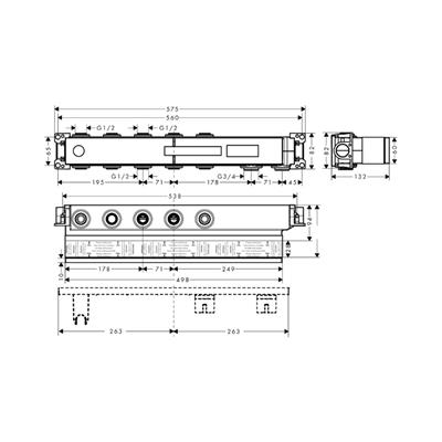 Hansgrohe RainSelect İç set 3 çıkış için