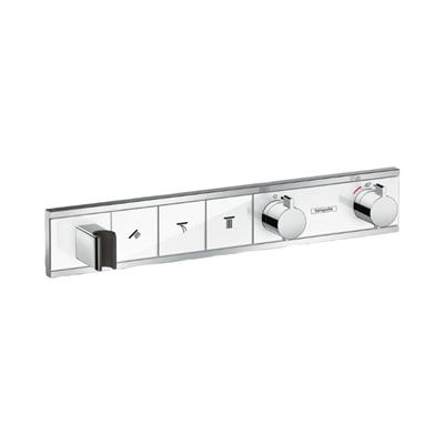 Hansgrohe RainSelect Termostat ankastre montaj, 3 çıkış için Beyaz/Krom