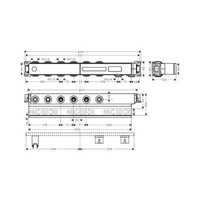 Hansgrohe RainSelect İç set 4 çıkış için