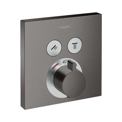 Hansgrohe ShowerSelect Termostatik Batarya, ankastre, 2 çıkış için Mat Siyah