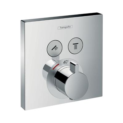 Hansgrohe ShowerSelect Termostatik Batarya, ankastre, 2 çıkış için Krom
